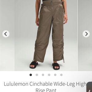 Lululemon Cinchable Wide-Leg High-Rise Pant